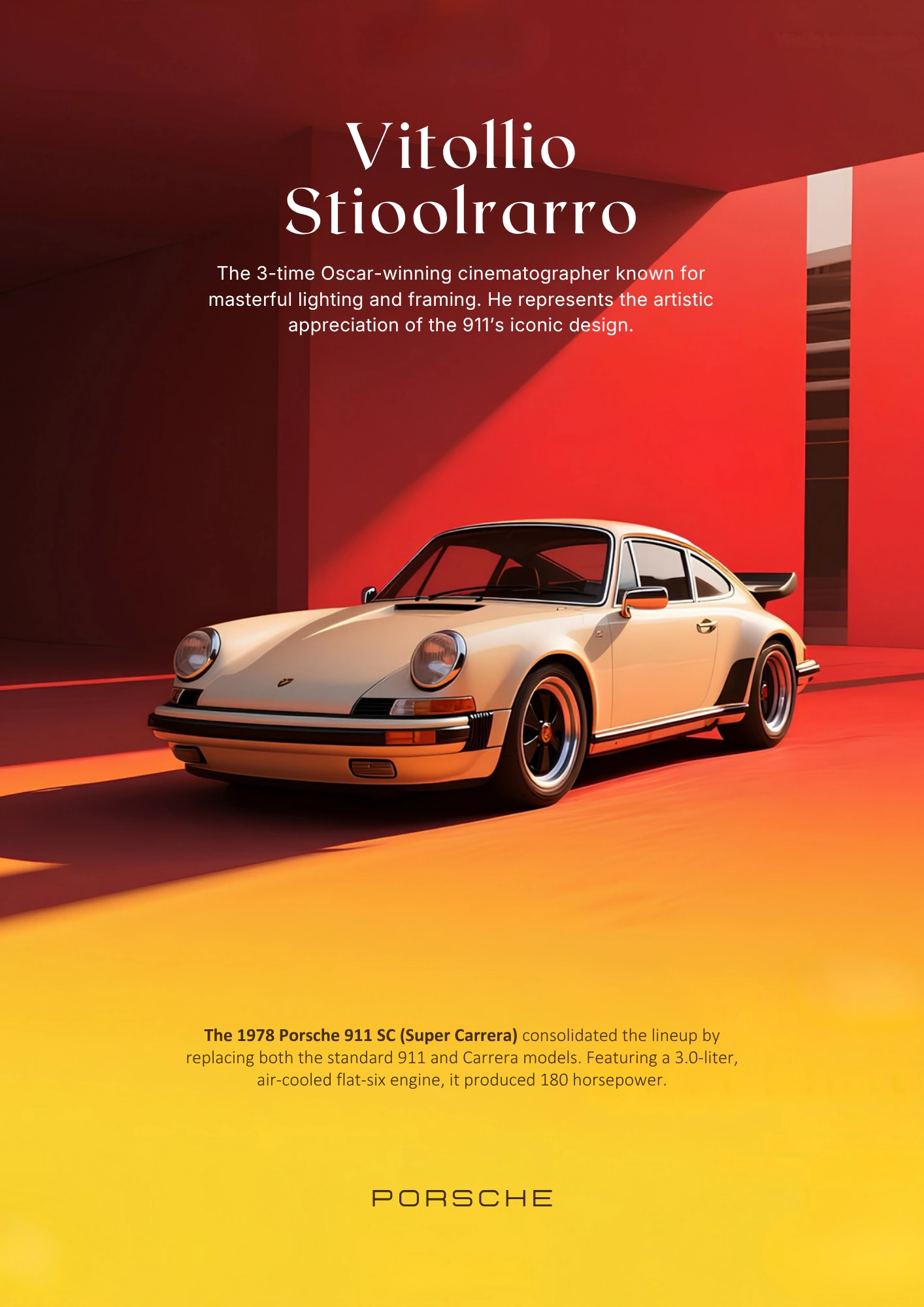 Porsche 911 SC (Vittorio Storaro Tribute Edition)
